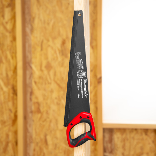 Ножовка по дереву, 500 мм, 7-8 TPI, зуб-3D, каленый зуб, тефлоновое покрытие полотна, двухкомпонентная рукоятка Matrix по ценам производителя в Челябинске с доставкой по всей России