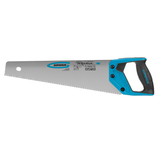 Ножовка по дереву "Piranha", 400 мм, 7-8 TPI, зуб-3D, каленый зуб, двухкомпонентная рукоятка Gross по ценам производителя в Челябинске с доставкой по всей России