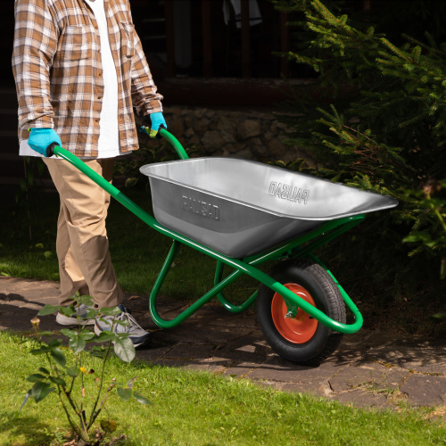 Тачка садово-строительная, усиленная, грузоподъемность 200 кг, объем 90 л Palisad по ценам производителя в Челябинске с доставкой по всей России