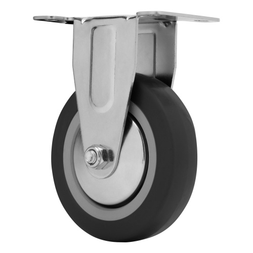 Колесо неповоротное D 100 мм, крепление  платформенное Сибртех по ценам производителя в Челябинске с доставкой по всей России