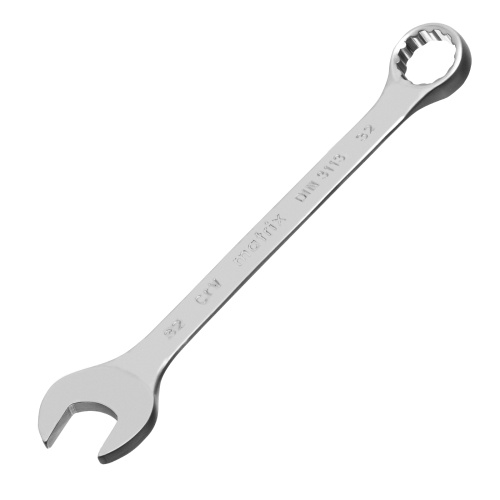 Ключ комбинированный, 32 мм, CrV, матовый хром Matrix по ценам производителя в Челябинске с доставкой по всей России