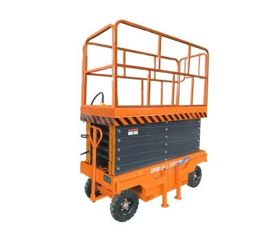 Подъемник ножничный передвижной 500 кг 12/14 м TOR SJY-0,5-12 DC аккумуляторный (G) купить в Москве с доставкой по всей России | ProtosMarket.ru