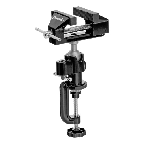 Тиски настольные, многофункциональные, сменная насадка, хомут для дрели, шарнирный механизм, 70 мм Matrix по ценам производителя в Челябинске с доставкой по всей России