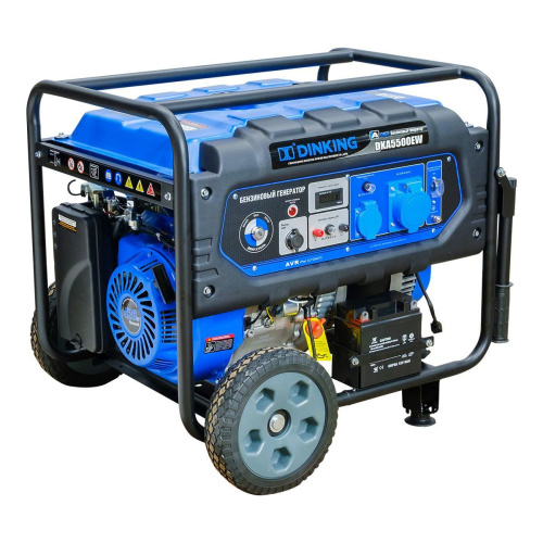 Генератор бензиновый Dinking DKA5500EW (5,5кВт, электростартер, 15лс, колёса) по ценам производителя в Челябинске с доставкой по всей России