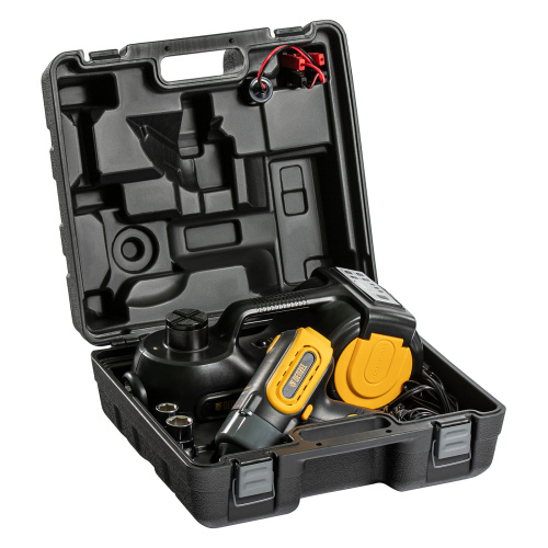 Домкрат электрогидравлический «3 в 1» (1,5 т), 12В, с гайковертом электрическим, в наборе  Denzel по ценам производителя в Челябинске с доставкой по всей России