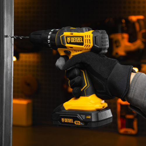 Дрель-шуруповерт аккумуляторная ударная CID-18-0, Li-Ion, 18 В Denzel по ценам производителя в Челябинске с доставкой по всей России