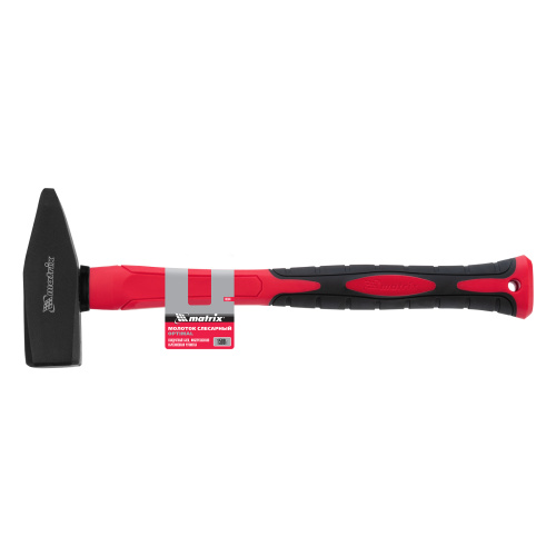 Молоток слесарный optimal, 1500 г, фибергласовая обрезиненная рукоятка, квадратный боек Matrix по ценам производителя в Челябинске с доставкой по всей России