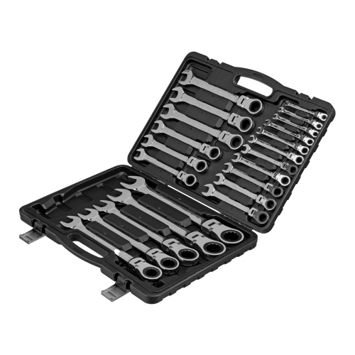 Набор ключей комбинированных, трещоточных шарнирных 22 шт. Matrix по ценам производителя в Челябинске с доставкой по всей России