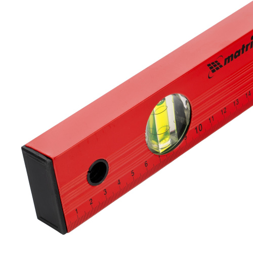 Уровень алюминиевый, 400 мм, 3 глазка, красный, линейка Matrix по ценам производителя в Челябинске с доставкой по всей России