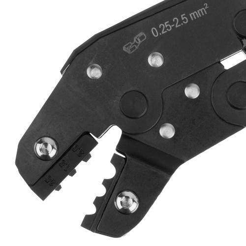 Клещи для обжима неизолированных наконечников НК и НВ, разъемов РП, 0,25 - 2,5 мм2 Denzel по ценам производителя в Челябинске с доставкой по всей России