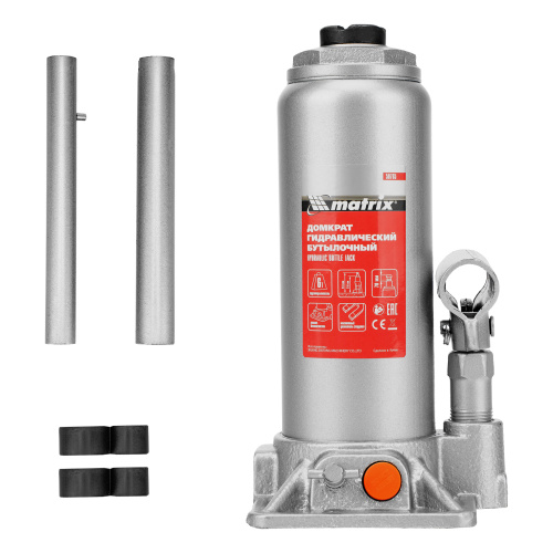 Домкрат гидравлический бутылочный, 6 т, h подъема 216-413 мм Matrix по ценам производителя в Челябинске с доставкой по всей России