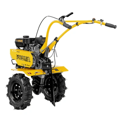 Мотоблок DPT-170, 7 л.с., ремен.сцеп, шир 85 см, глуб 35 см,фрез 3х3,ШОМ,скор 2В/1Н,кол 8" Denzel по ценам производителя в Челябинске с доставкой по всей России