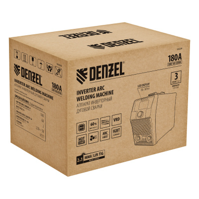 Аппарат инвертор. дуговой сварки SDR-185 Ultra, 180 А, ПВ 60% Denzel по ценам производителя в Челябинске с доставкой по всей России