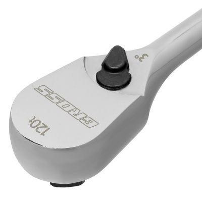 Ключ-трещотка 1/2", CrV, 120 зубьев, цельнометаллический, хром Gross по ценам производителя в Челябинске с доставкой по всей России