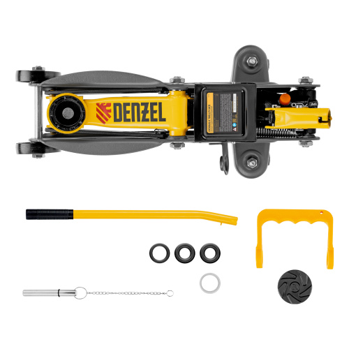 Домкрат гидравлический подкатной с фиксатором, 2 т, 130-330 мм Denzel по ценам производителя в Челябинске с доставкой по всей России