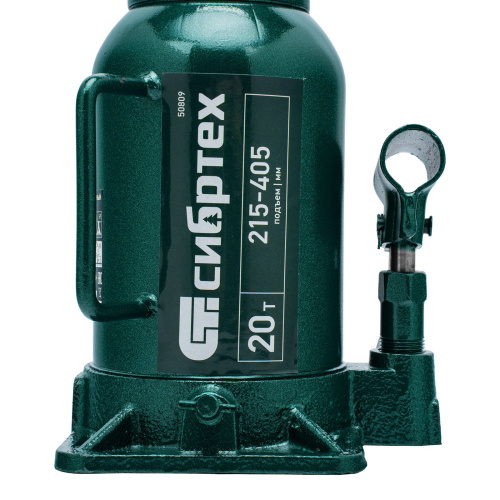 Домкрат гидравлический бутылочный, 20 т, 215-405 мм Сибртех по ценам производителя в Челябинске с доставкой по всей России