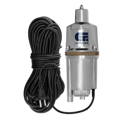 Вибрационный насос СВН300Н-15, нижний забор, 300 Вт, напор 75 м, 1200 л/ч, кабель 15 м Сибртех по ценам производителя в Челябинске с доставкой по всей России