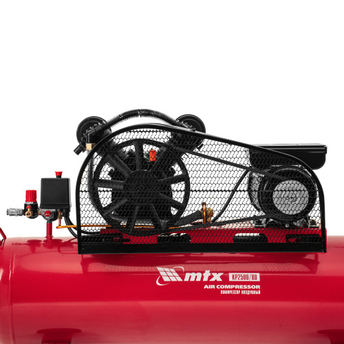 Компрессор воздушный ременный привод КР2500/80, 2,5 кВт, 80 литров, 420 л/мин МТХ по ценам производителя в Челябинске с доставкой по всей России