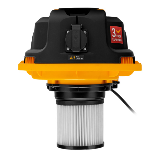 Пылесос строительный RVC30, 1400 Вт, бак 30 л, шланг 3 м, розетка с автосинхр. Denzel по ценам производителя в Челябинске с доставкой по всей России