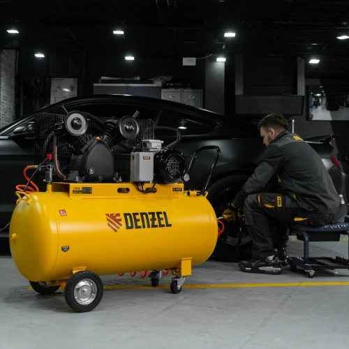 Компрессор воздушный рем. привод BCV 4000-T/200, 4,0 кВт, 200 литров, 690 л/мин Denzel по ценам производителя в Челябинске с доставкой по всей России