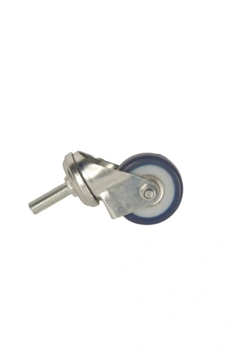 Колесо аппаратное поворотное SCtv 25 50 мм с болтом (синяя резина) по ценам производителя в Челябинске с доставкой по всей России