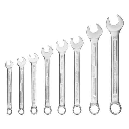 Набор ключей комбинированных 8-19 мм, 8 шт, CrV, холодный штамп Gross по ценам производителя в Челябинске с доставкой по всей России