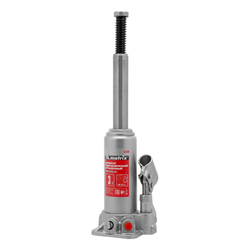 Домкрат гидравлический бутылочный, 3 т, высота подъема 194-372 мм Matrix по ценам производителя в Челябинске с доставкой по всей России