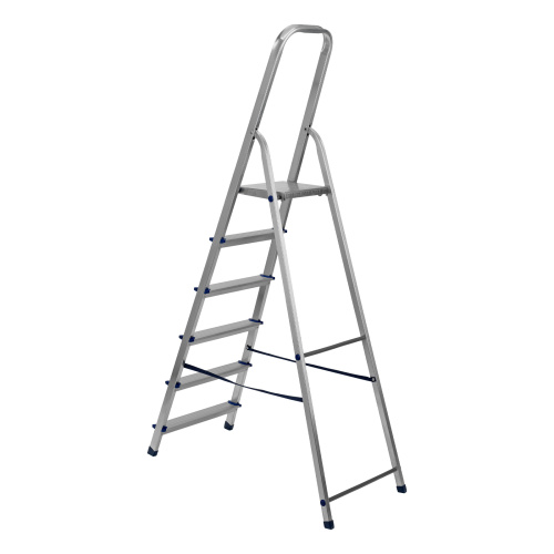 Стремянка, 6 ступеней, алюминиевая, Сибртех по ценам производителя в Челябинске с доставкой по всей России