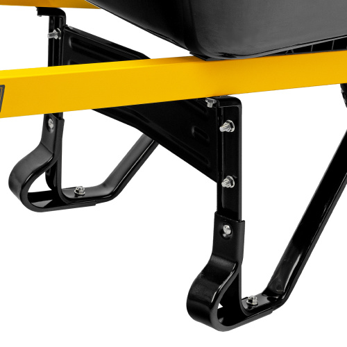 Тачка строительная, усиленная, объем 140 л, 230 кг, колесо 15х6.00-6 Denzel по ценам производителя в Челябинске с доставкой по всей России