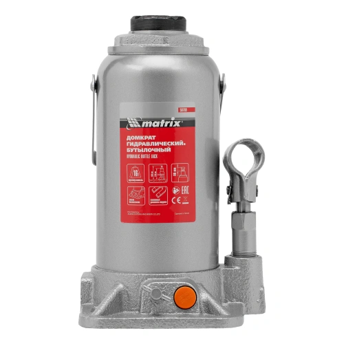 Домкрат гидравлический бутылочный, 16 т, h подъема 230-460 мм Matrix по ценам производителя в Челябинске с доставкой по всей России