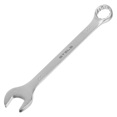 Набор ключей комбинированных 6-22 мм, 12 шт, CrV, матовый хром Stels по ценам производителя в Челябинске с доставкой по всей России