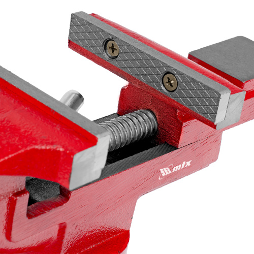 Тиски слесарные, 80 мм, настольные, поворотные, c наковальней MTX по ценам производителя в Челябинске с доставкой по всей России