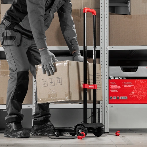 Тележка хозяйственная, складная, 4 колесная, грузоподъемность 40 кг Matrix по ценам производителя в Челябинске с доставкой по всей России