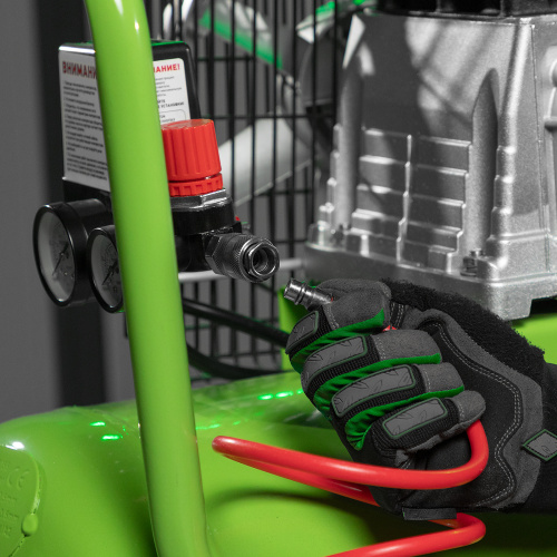 Компрессор воздушный КР-2200/100, 2.2 кВт, 350 л/мин, 100 л, ременной привод, масляный Сибртех по ценам производителя в Челябинске с доставкой по всей России