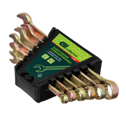 Набор ключей комбинированных, 8-17 мм, 6 шт Сибртех по ценам производителя в Челябинске с доставкой по всей России