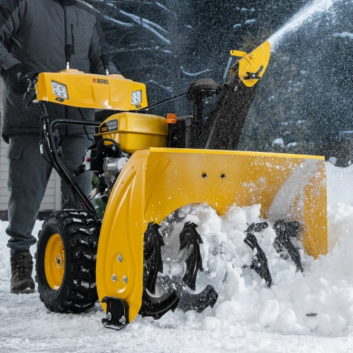 Бензиновая снегоуборочная машина SBL 711D PRO, 302cc, эл.старт, фара, обогрев, блок. дифф. Denzel по ценам производителя в Челябинске с доставкой по всей России