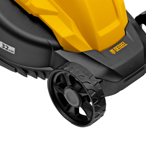 Газонокосилка электрическая GM-1100, 1100 Вт, шир. 32 см, 3 уров., травосб. 30 л Denzel по ценам производителя в Челябинске с доставкой по всей России