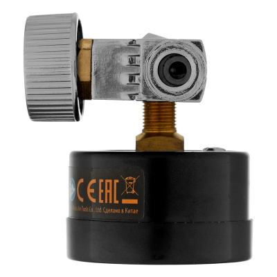 Регулятор давления с манометром для краскораспылителя K1500, 12 бар, 1/4" Denzel по ценам производителя в Челябинске с доставкой по всей России