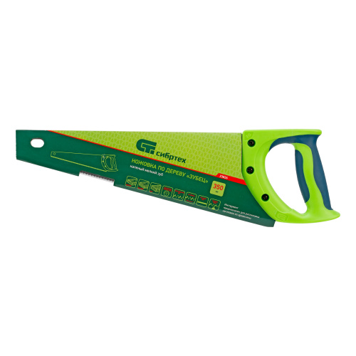 Ножовка по дереву"Зубец" для точных пильных работ, 350 мм, каленый зуб 2D, 14 TPI, двухкомпонентная рукоятка Сибртех по ценам производителя в Челябинске с доставкой по всей России