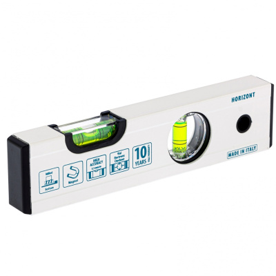 Уровень алюминиевый, 200 мм, фрезерованный, 2 глазка, магнитный Gross по ценам производителя в Челябинске с доставкой по всей России