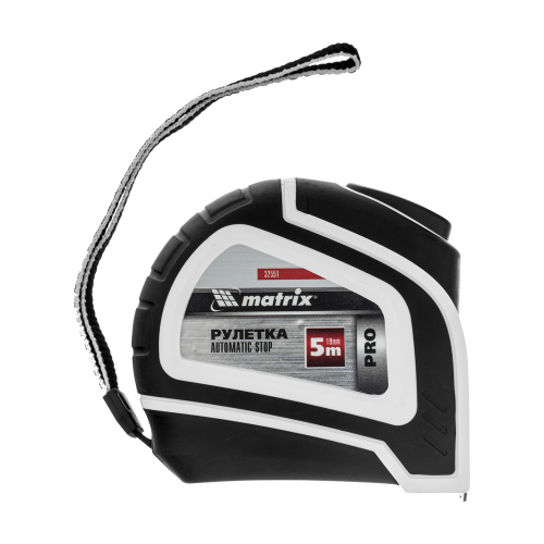 Рулетка Autostop,5 м х 19 мм,двухкомпонентный корпус,автоматическая фиксация,Pro Matrix по ценам производителя в Челябинске с доставкой по всей России