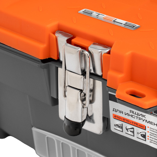 Ящик для инструмента с мет. замками 16", 410х210x175 мм Stels по ценам производителя в Челябинске с доставкой по всей России