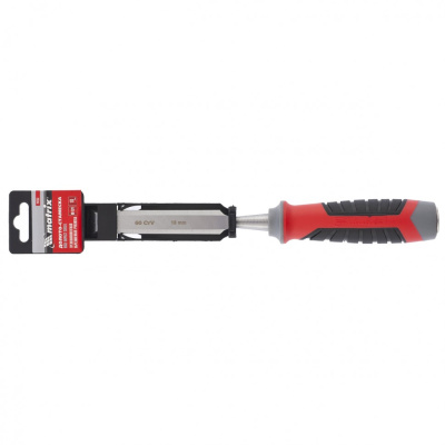 Долото-стамеска, 18 мм, 60 CrV, трехкомпонентная обрезиненная рукоятка Matrix по ценам производителя в Челябинске с доставкой по всей России