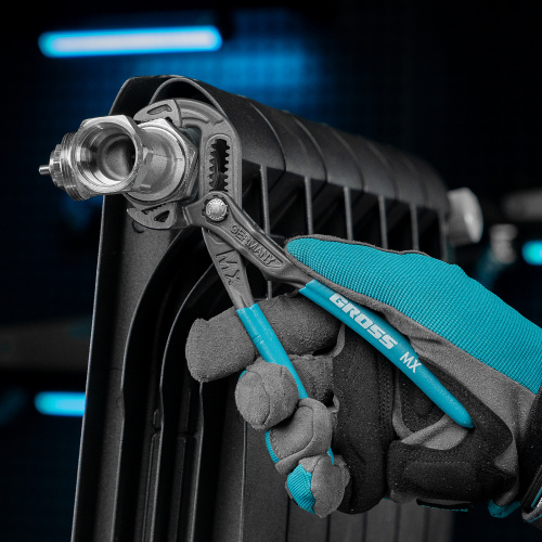 Клещи переставные, кнопочный механизм, обливные рукоятки, 180 мм Gross по ценам производителя в Челябинске с доставкой по всей России