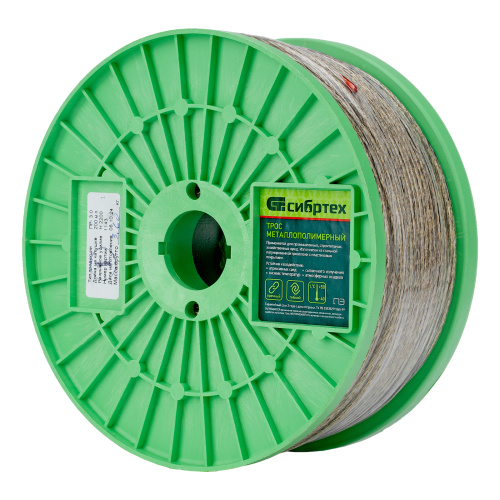 Трос металлополимерный прозрачный ПР-3.0, толщина 3.0 мм, катушка 200 метров Сибртех по ценам производителя в Челябинске с доставкой по всей России