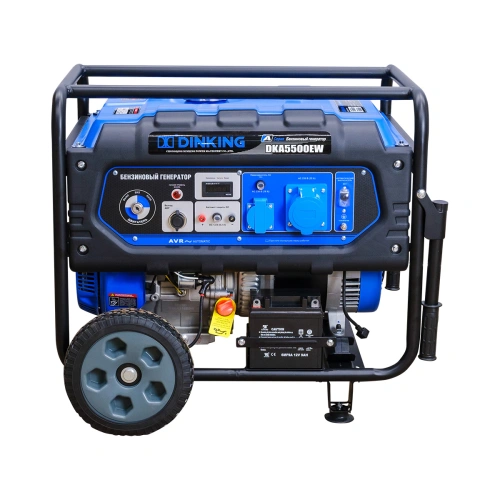 Генератор бензиновый Dinking DKA5500EW (5,5кВт, электростартер, 15лс, колёса) по ценам производителя в Челябинске с доставкой по всей России