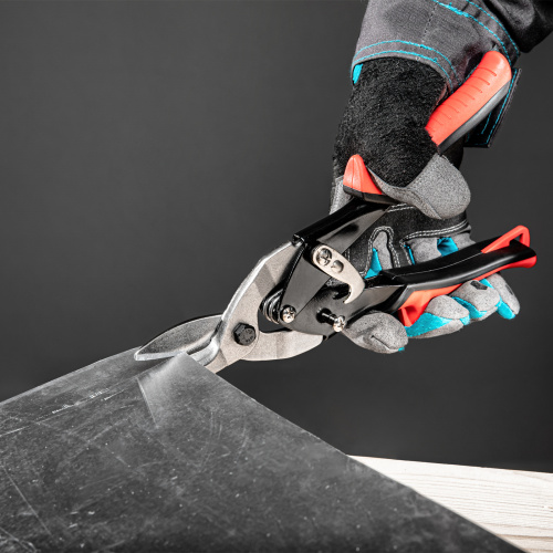 Ножницы по металлу, 250 мм, левые, обрезиненные рукоятки Matrix по ценам производителя в Челябинске с доставкой по всей России