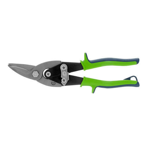 Ножницы по металлу, 250 мм, левый рез, сталь С55, двухкомпонентные рукоятки СИБРТЕХ по ценам производителя в Челябинске с доставкой по всей России