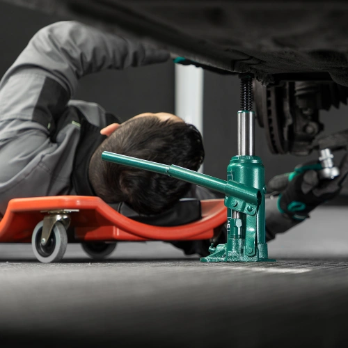 Домкрат гидравлический бутылочный, 5 т, 180-340 мм, в пласт. кейсе Сибртех по ценам производителя в Челябинске с доставкой по всей России