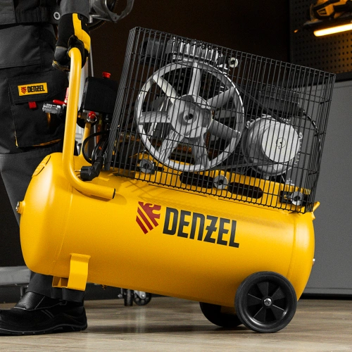 Компрессор воздушный BCI2300/50, ременный привод, 2.3 кВт, 50 литров, 400 л/мин Denzel по ценам производителя в Челябинске с доставкой по всей России